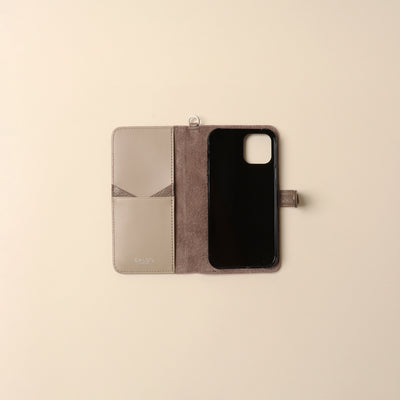＜CALDO tokyo japan＞ CROSSOVER iPhone Case (iPhone12/12Pro) / Taupe Beige
