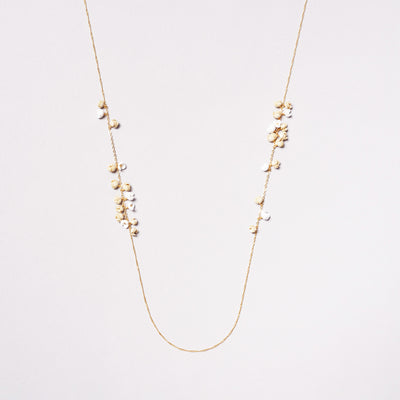 <Selieu>Kasumi necklace/white and beige