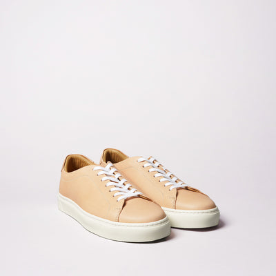 ＜TOSS> Chester lace-up leather sneakers,  Tanned Tochigi leather / natural
