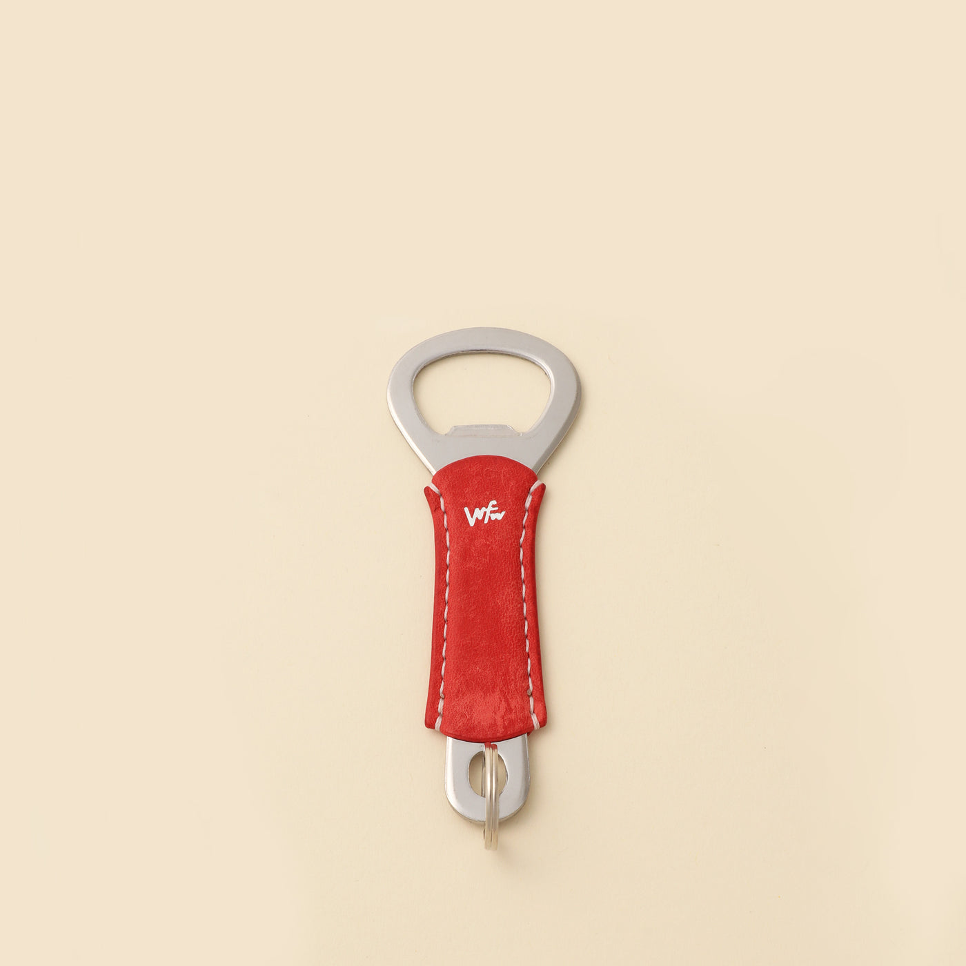 <Mojakawa> Bottle opener key ring / Rosso