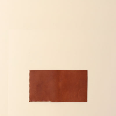 ＜Mojakawa> saba half Bifold wallet / brown